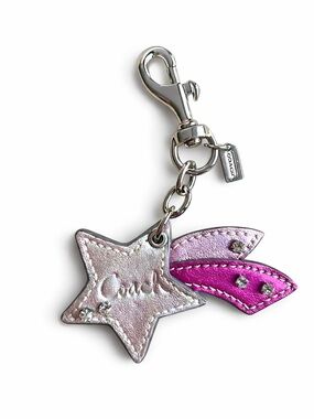 Coach Poppy Leather Shooting Star Bag Charm
